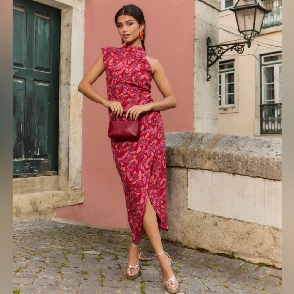 🆕NWT Lady Pipa Francesca dress, Sz XL, red/pink
